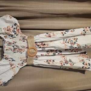 514 Floral Kids Bottoms with Belt